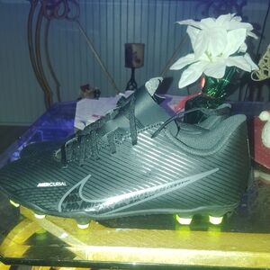 Nike Mercurial Black and Neon Soccer Cleats